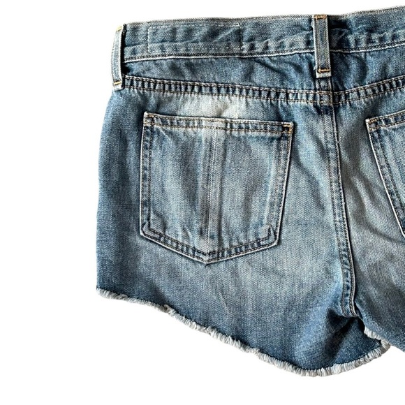 RAG & BONE Jean shorts Denim 5 pocket Cut-offs Side slits Raw edge Size 24 - Picture 8 of 15